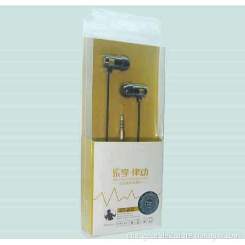 Alloy Bass Headphones fone de ouvido with microphone 3.5 mm connectors for mobile phone and player